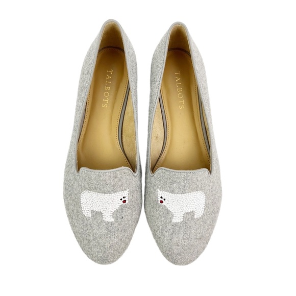 Talbots Shoes - SOLD! Talbots Novelty Ryan Polar Bear Loafers Flats NEW RARE Womens Size 8.5W
